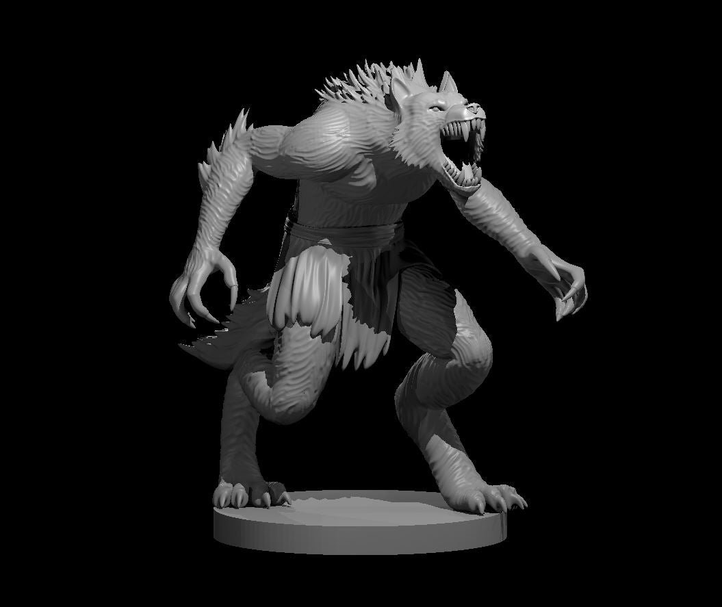 Dungeons & Dragons Werewolf Miniature