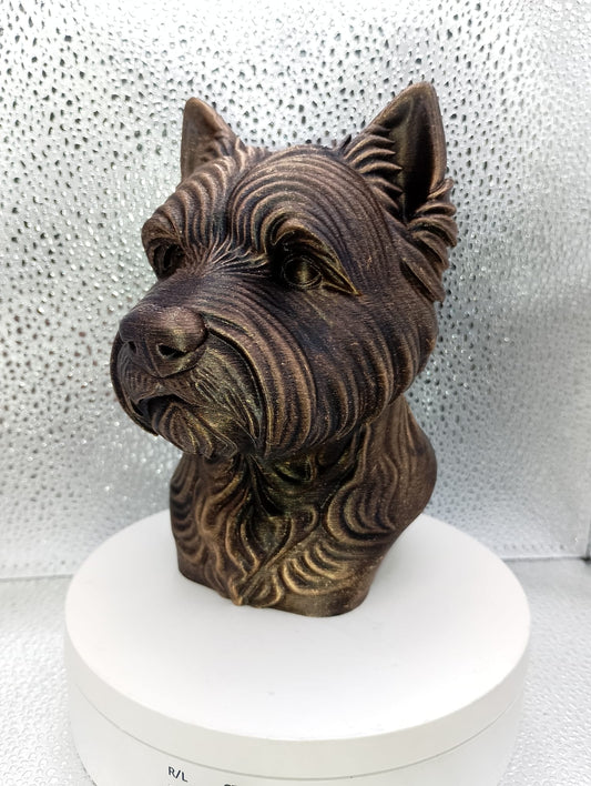 West Highland White Terrier (Westie) Bust