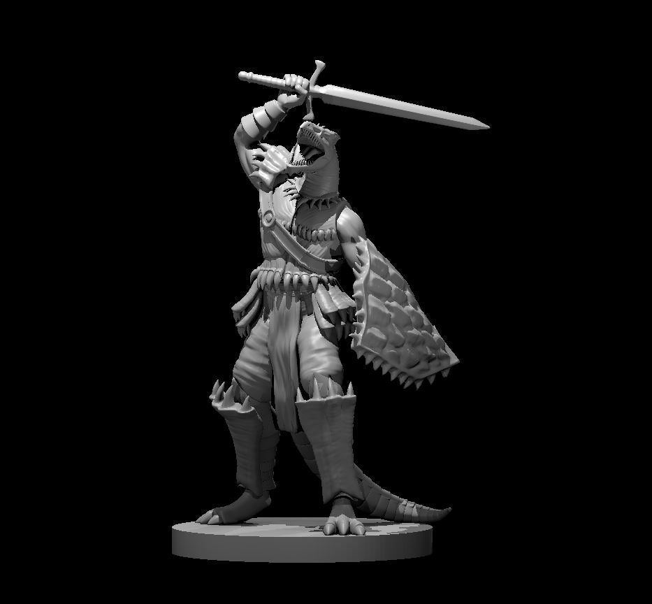 Dungeons & Dragons White Half Dragon Miniature