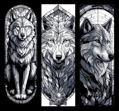 Wild Beauty Immortalized in Stained Glass - The Portrait of the Wolf