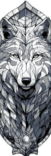 Wild Beauty Immortalized in Stained Glass - The Portrait of the Wolf