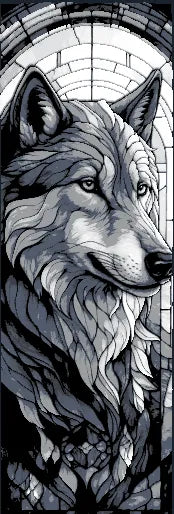 Wild Beauty Immortalized in Stained Glass - The Portrait of the Wolf