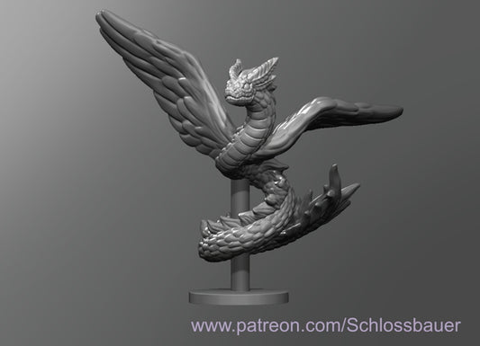 Dungeons & Dragons Winged Snake Miniature