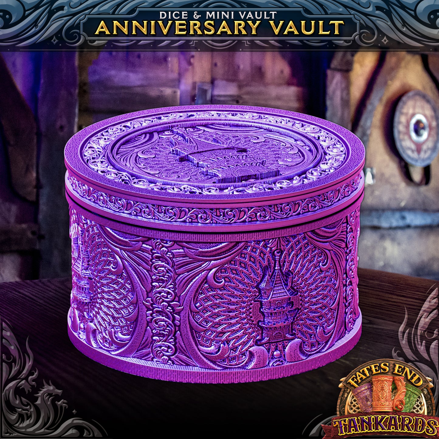 Wizard Tower Dice Tankard and Dice Vault