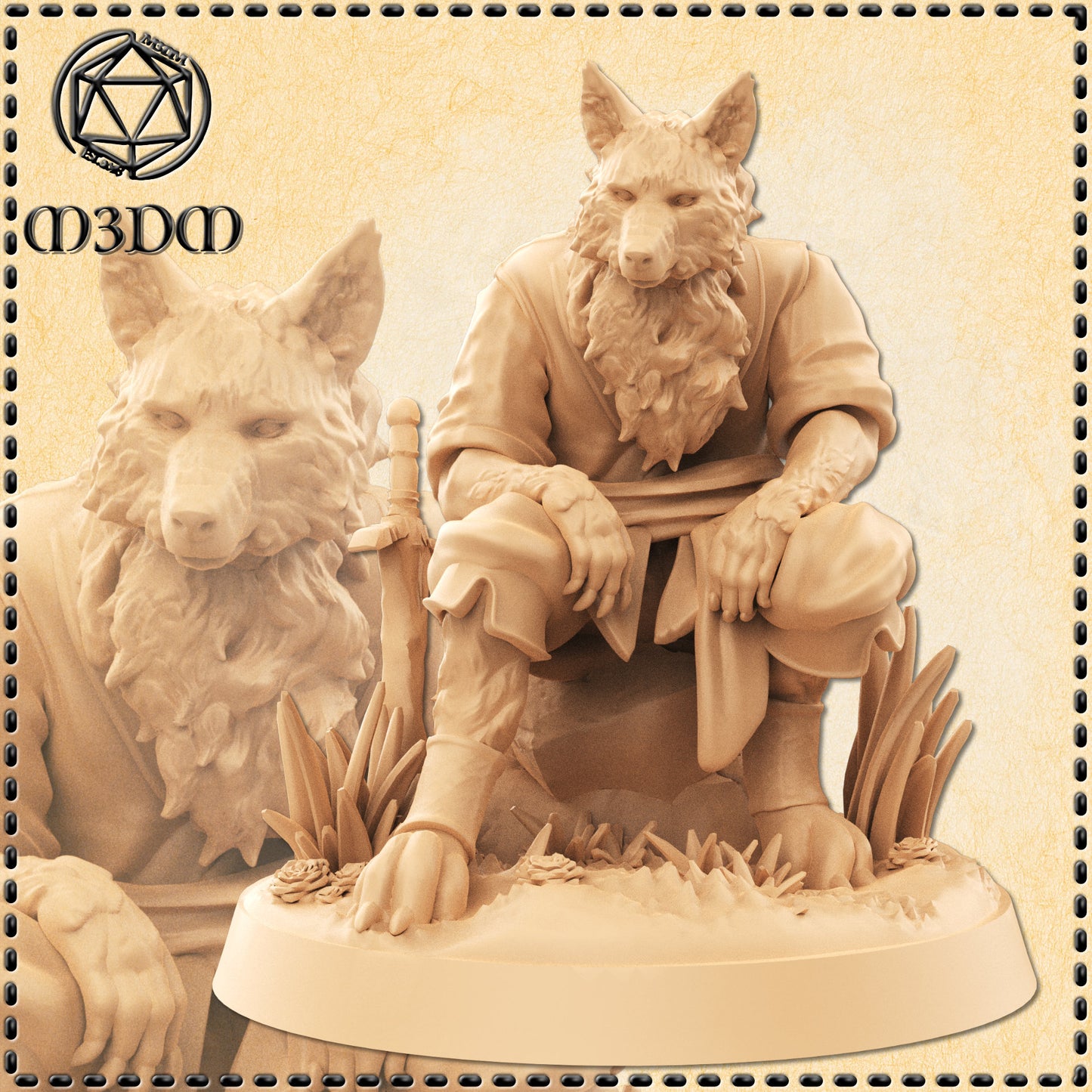 Dungeons & Dragons Wolffolk Ranger Miniature