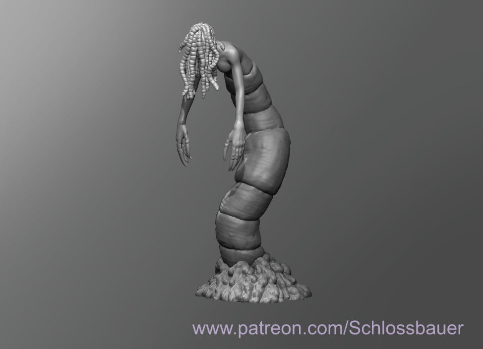 Dungeons & Dragons Worm Lady Miniature