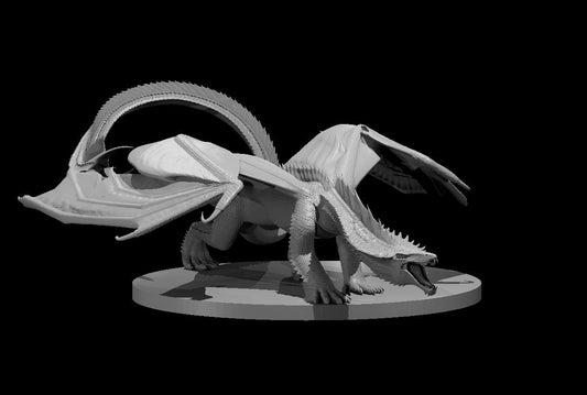 Dungeons & Dragons Young Green Dragon Miniature