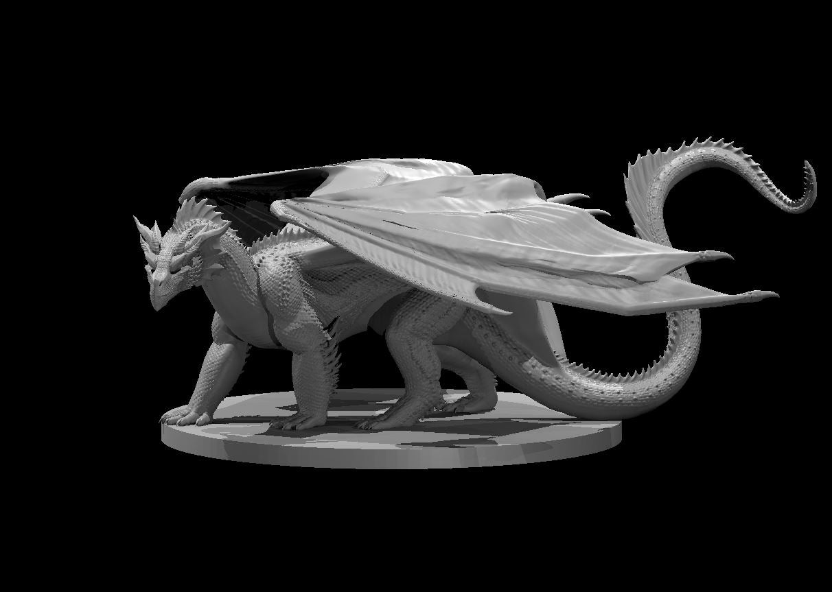 Dungeons & Dragons Young Red Dragon Miniature