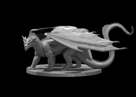 Dungeons & Dragons Young Red Dragon Miniature