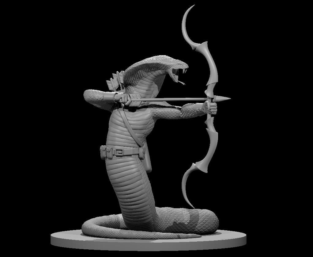 Dungeons & Dragons Yuan-Ti Abomination Archer Miniature