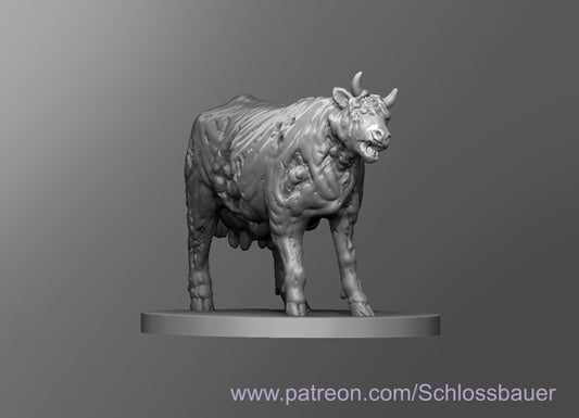 Dungeons & Dragons Zombie Cow Miniature