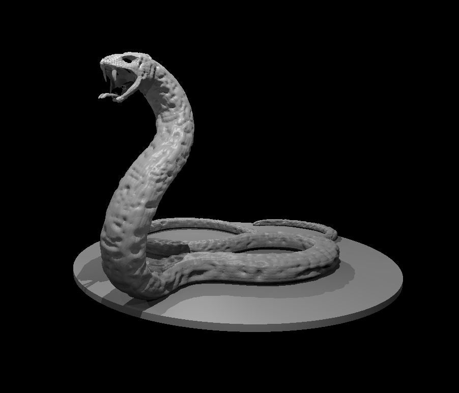 Dungeons & Dragons Zombie Giant Snake Miniature