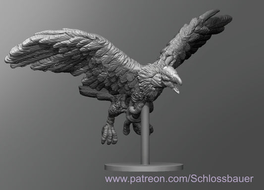 Dungeons & Dragons Zombie Giant Vulture Miniature