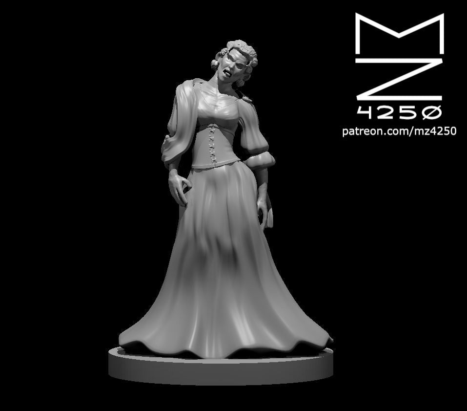 Dungeons & Dragons Zombie Noblewoman Miniature