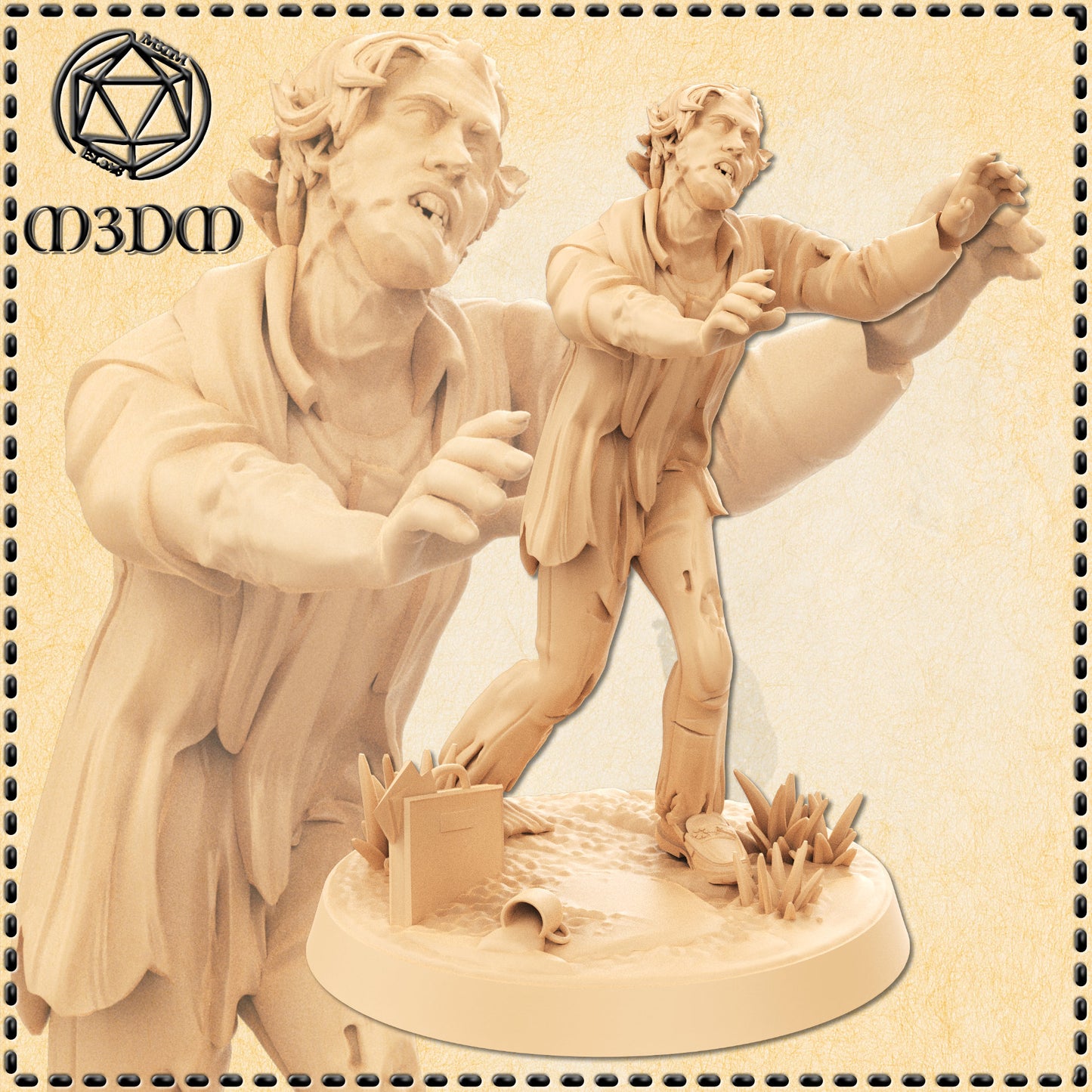 Dungeons & Dragons Zombie Office Worker Miniature