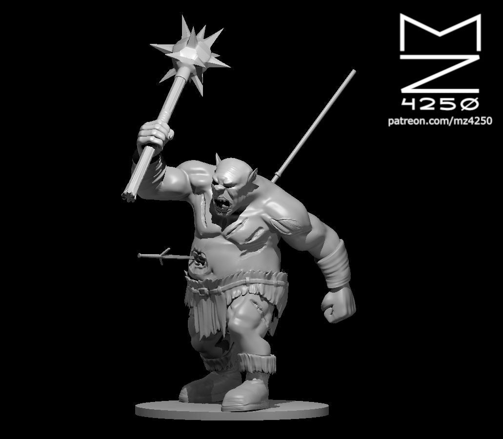 Dungeons & Dragons Ogre Zombie Miniature