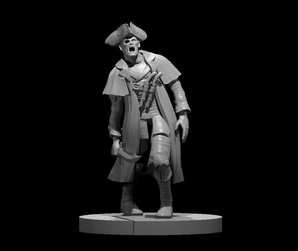 Dungeons & Dragons Zombie Pirate Captain Miniature