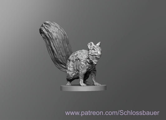 Dungeons & Dragons Zombie Squirrel Miniature
