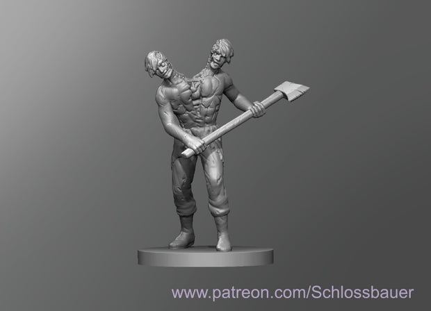 Dungeons & Dragons Zombie Conjoined Twins Miniature