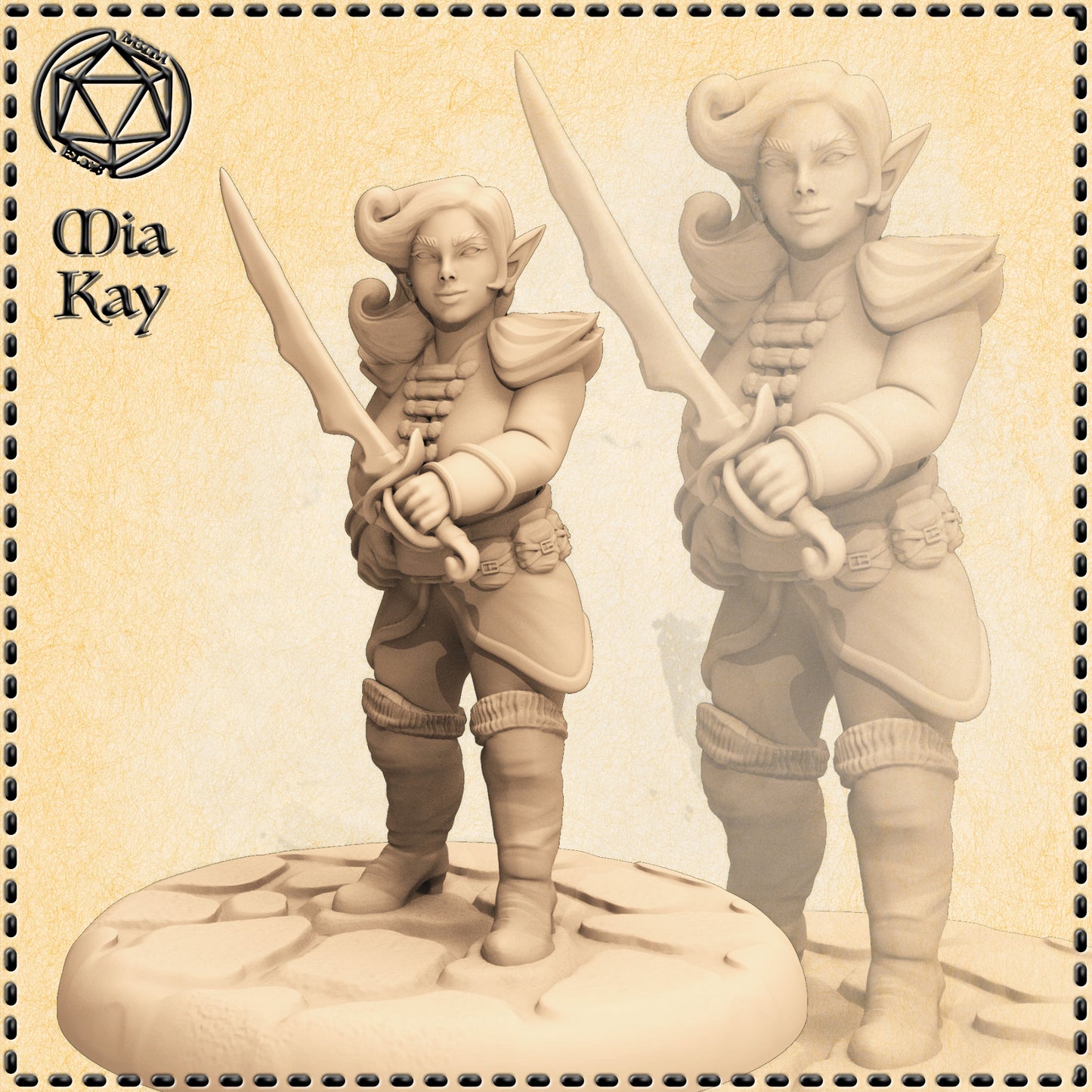 Dungeons & Dragons Female Gnome Rogue Miniature