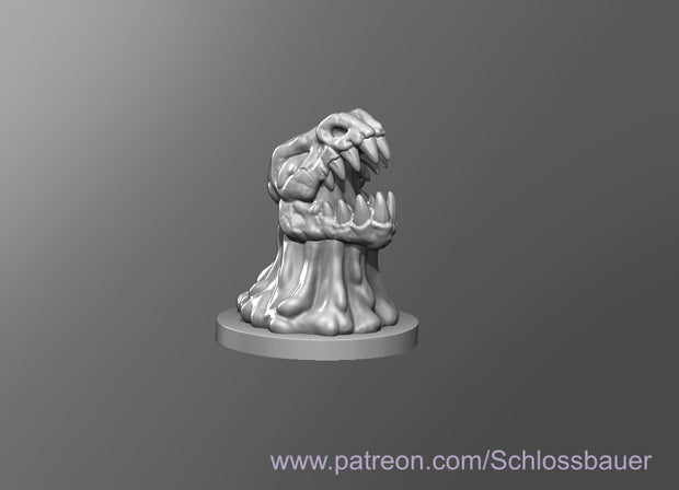 Dungeons & Dragons Skull Slime Miniature